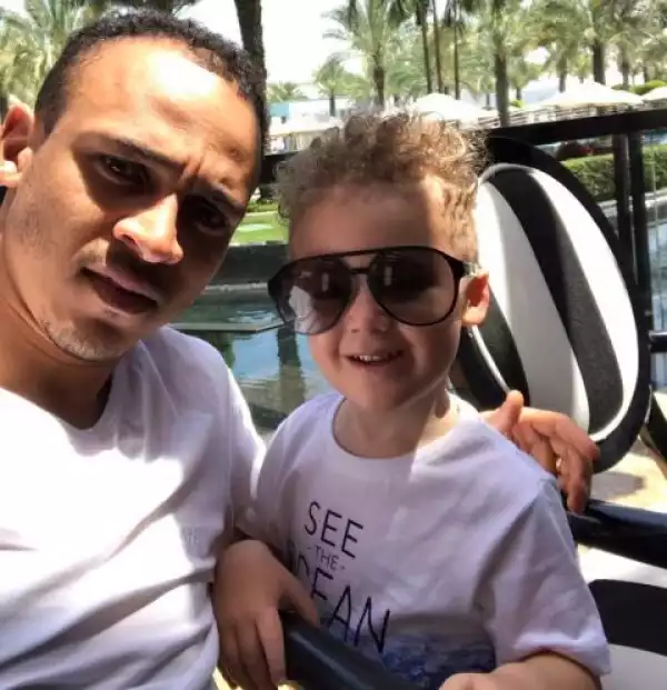 Footballer, Peter Osaze Odemwingie Shares Photo With His Cute Son